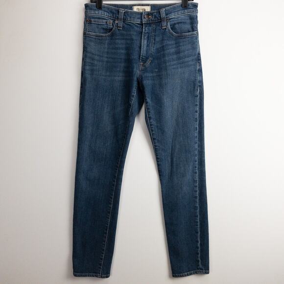Men’s Slim Tapered Jeans 30x32 Medium Wash Stretch Denim Blue Modern | Madewell - Picture 5 of 14